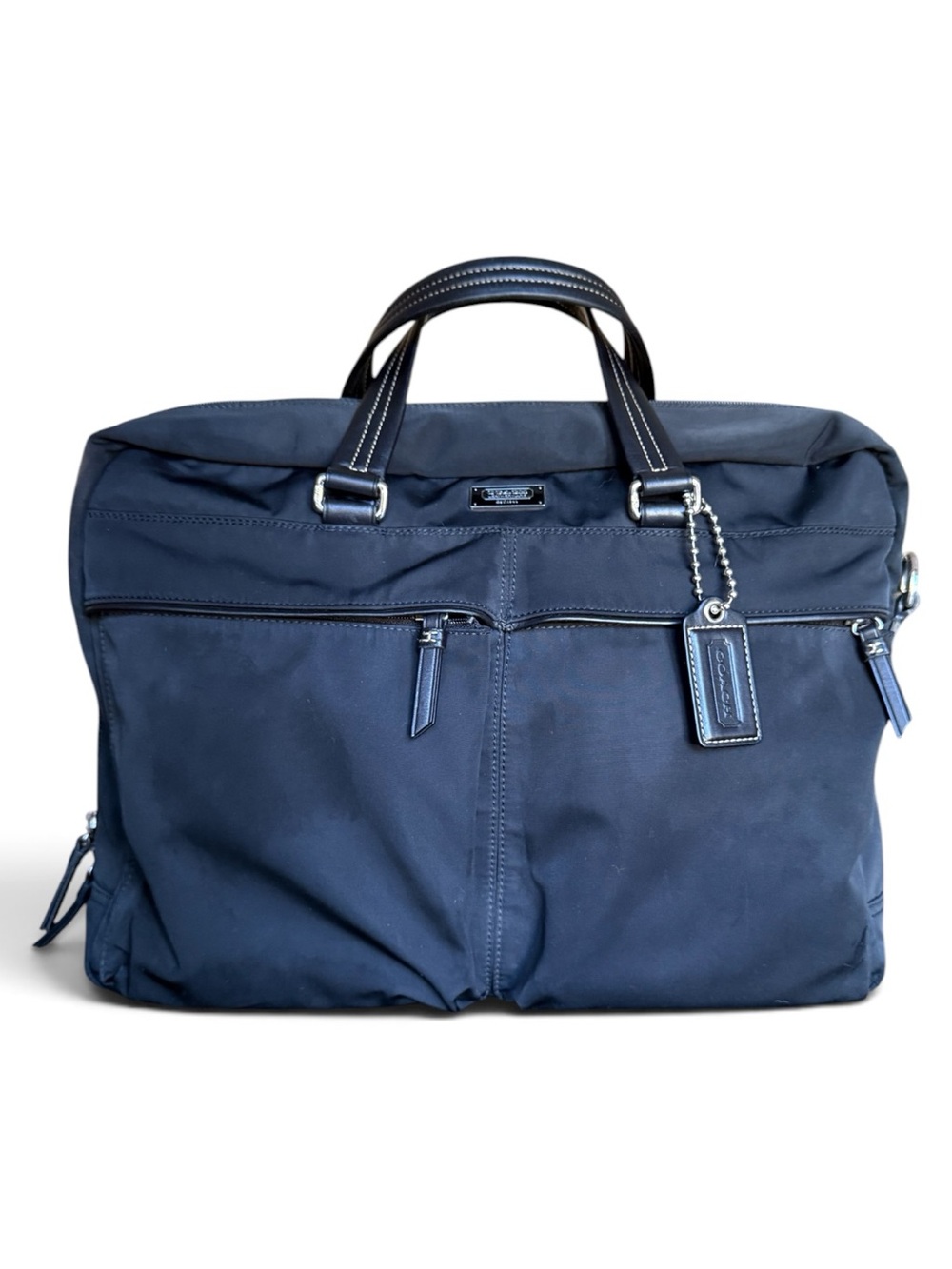 Coach Varick Briefcase | Black Nylon Laptop Bag | Professional Commuter